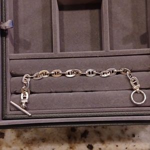 925 sterling silver mariner link toogle bracelet
